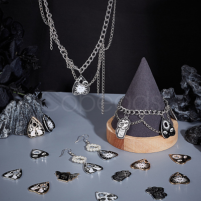 22Pcs 11 Styles Alloy Enamel Pendants FIND-AR0004-03-1