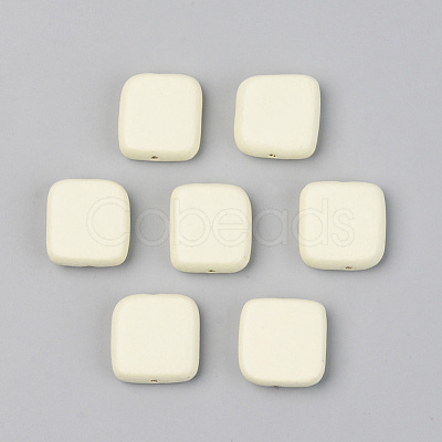 Painted Natural Wood Beads WOOD-T021-44A-1