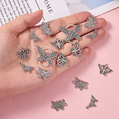 32Pcs Alloy Pendants & Links Connectors JX210A-1