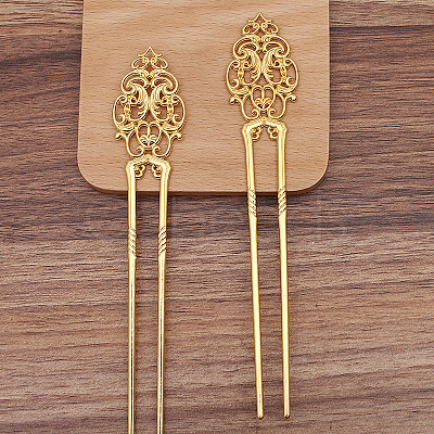 Alloy Hair Sticks OHAR-PW0006-20A-1