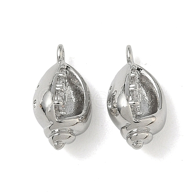 Ocean Style Brass Micro Pave Cubic Zirconia Pendants KK-A280-01B-P-1