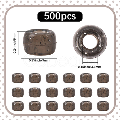 500Pcs Transparent Plastic Beads KY-SP0001-54C-1