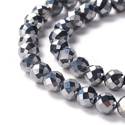 Terahertz Stone Beads Strands G-A021-10-1