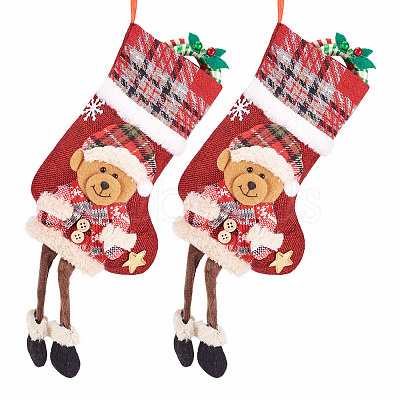 Christmas Theme Non-woven Fabrics Bags ABAG-TAC0001-16B-1