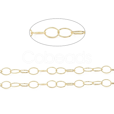 Brass Oval Link Chains CHC-M025-06G-1