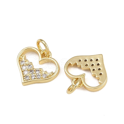 Brass Micro Pave Cubic Zirconia Pendants ZIRC-I367-05G-09-1