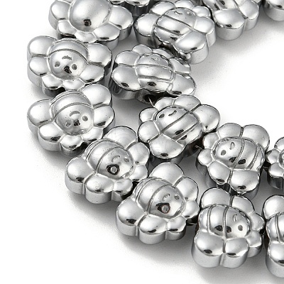 Electroplated Synthetic Non-magnetic Hematite Beads Strands G-Z032-D02-05F-1