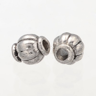 Barrel Tibetan Silver Spacer Beads LS-A575-NF-1