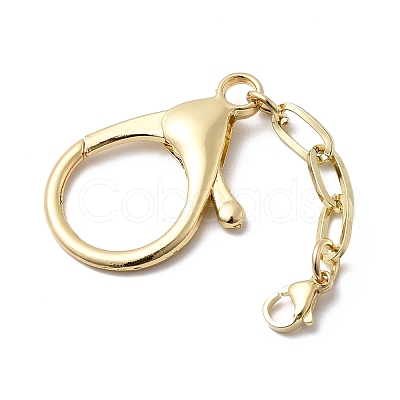 304 Stainless Steel & Alloy Lobster Claw Clasps STAS-L306-01G-1