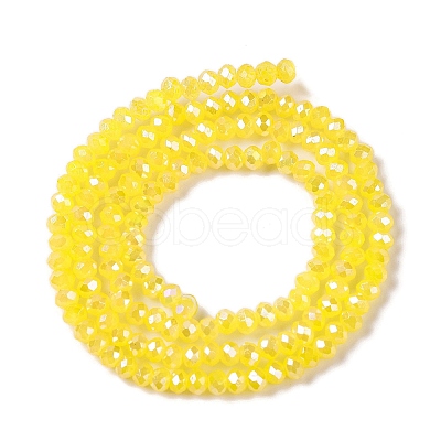 Baking Electroplate Glass Beads Strands X1-DGLA-A039-J2MM-B23-1