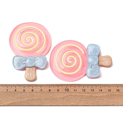 Transparent Resin Imitation Food Cabochons RE-CBAE980-09A-1