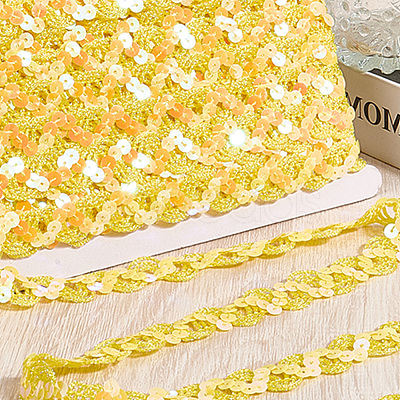 Polyester Paillette Beads OCOR-WH20004-06F-1