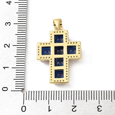 Brass Pave Cubic Zirconia Pendants CU-CBA03AF-17G-01-1