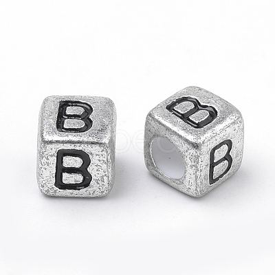 Plated Acrylic Beads PB43C9308-B-1