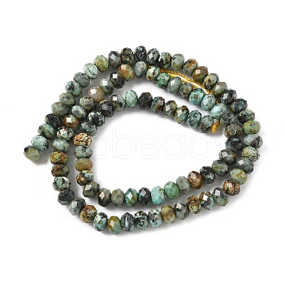 Natural African Turquoise(Jasper) Bead Strands G-D344-A08-1