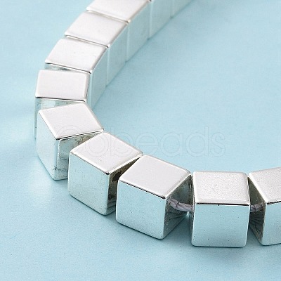 Electroplated Non-magnetic Synthetic Hematite Beads Strands G-C006-02S-1