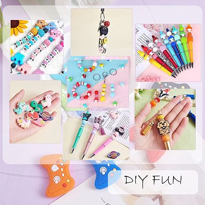 20Pcs Mushroom Silicone Focal Beads JX901D-1