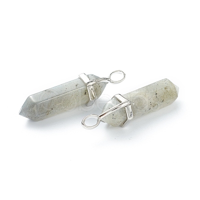 Natural Labradorite Pointed Pendants G-M378-01P-A29-1
