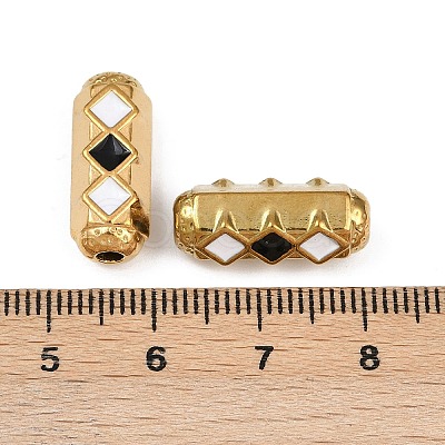 304 Stainless Steel Enamel Beads STAS-Z140-04G-01-1