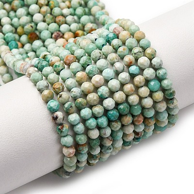 Natural Peruvian Turquoise(Jasper) Beads Strands G-A276-C13-3mm-1