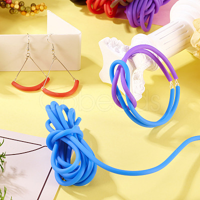 12M 6 Colors Hollow Pipe PVC Tubular Synthetic Rubber Cord RCOR-TA0001-18-1