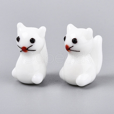 Handmade Bumpy Lampwork Beads Strands LAMP-Q031-003A-1