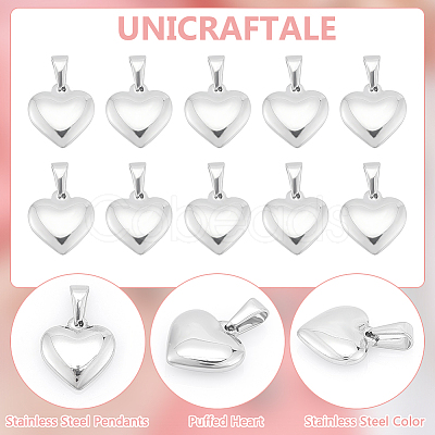 10Pcs 304 Stainless Steel Pendants STAS-UN0053-24-1