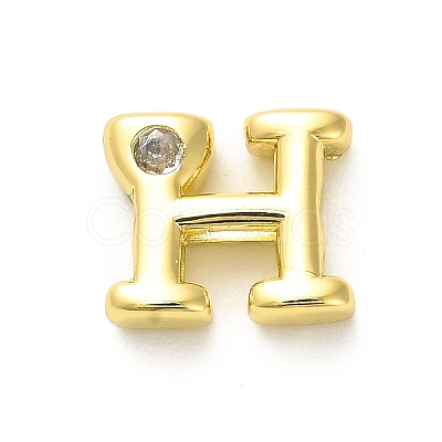 Rack Plating Brass Cubic Zirconia Beads KK-L210-008G-H-1