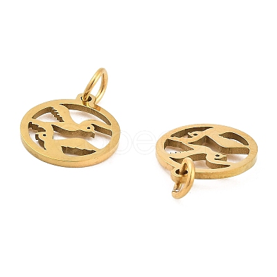 304 Stainless Steel Charms STAS-D050-07G-09-1