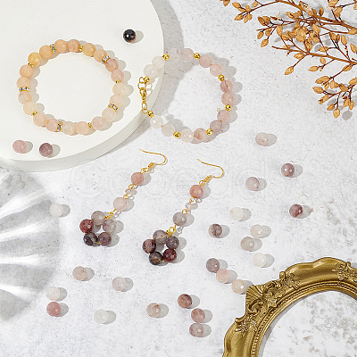 2 Strands Natural Quartz Beads Strands G-NB0005-25B-1