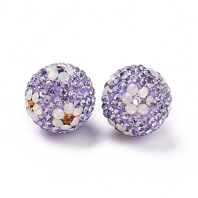 Polymer Clay Rhinestone Beads RB-L029-03J-1