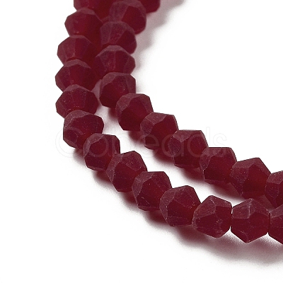 Imitate Austrian Crystal Frosted Glass Beads Strands EGLA-A039-T3mm-MD27-1
