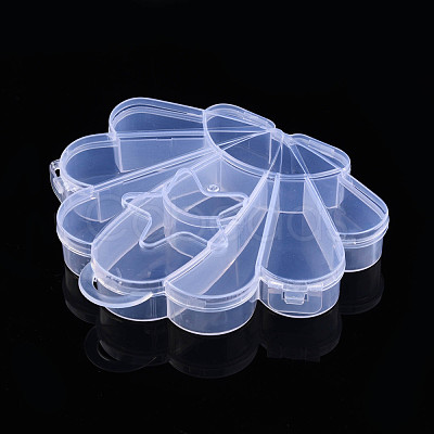 Shell Shaped Polypropylene(PP) Bead Storage Containers CON-N001-047-1