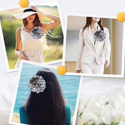 1Pc Polyester Brooches JEWB-CN0001-07A-1