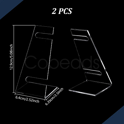 L Shaped Acrylic Watch Display Stands ODIS-WH0086-081B-1
