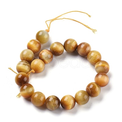 Natural Tiger Eye Beads Strands G-G099-10mm-9-1