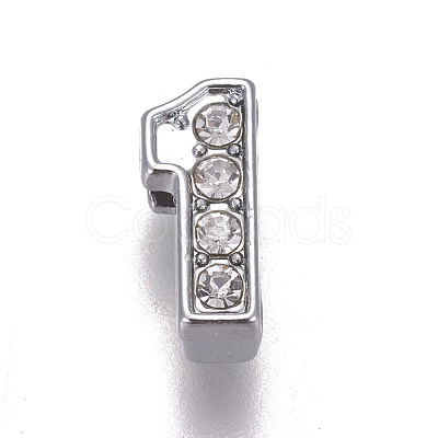 Alloy Rhinestone Slide Charms PALLOY-WH0065-28A-1