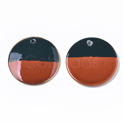 Two Tone Handmade Porcelain Pendants PORC-S501-002B-1