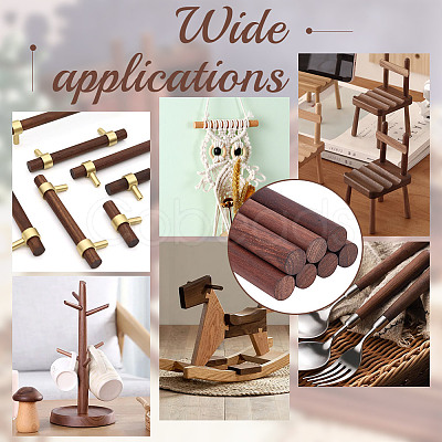 Waxed Round Wooden Sticks WOOD-OC0004-01D-1