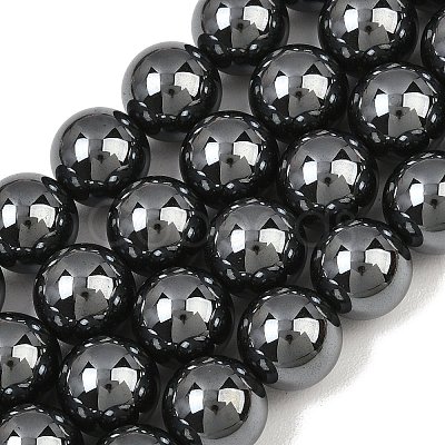 Synthetic Non-magnetic Hematite Beads Strands GG-CBAB93D-B01-12mm-1