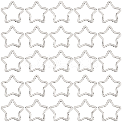 30Pcs Zinc Alloy Split Rings FIND-SP0004-17-1