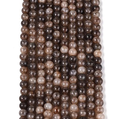 Ombre Effect Dyed Crackle Glass Beads Strands GLAA-Q106-01A-B30-1