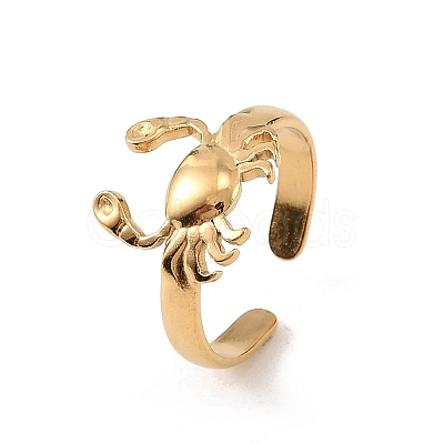 Brass Cuff Open Rings KK-CBA8D1E-03A-G-1