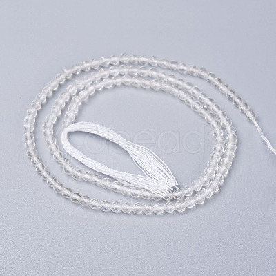 Natural Quartz Crystal Beads Strands LS-G-D166-A-3mm-1