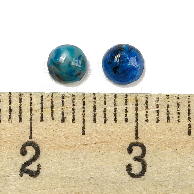Natural Blue Agate Dyed Cabochons G-H309-03-48-1