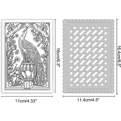 BENECREAT 1 Sheet PVC Plastic Stamps DIY-BC0008-96-1