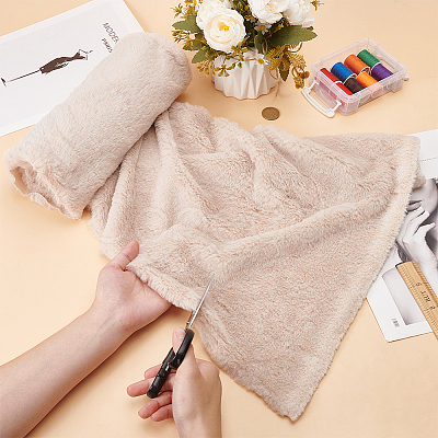 Plush Cloth Fabric DIY-WH0542-40A-1