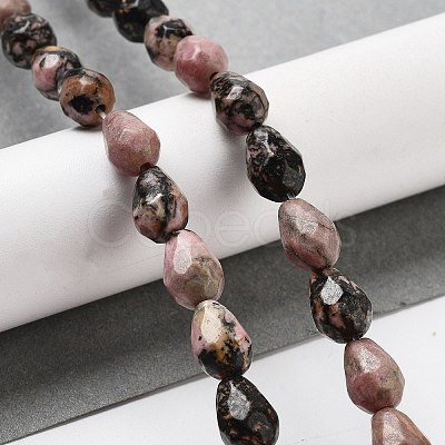 Natural Rhodonite Beads Strands G-P520-B25-01-1