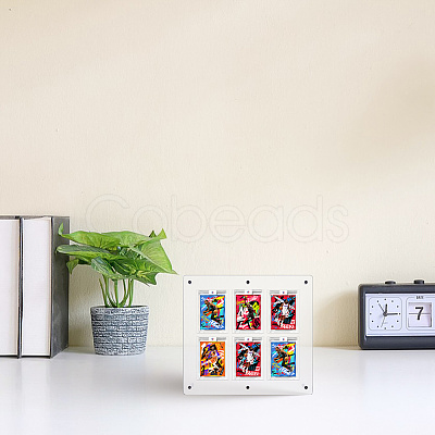PVC Desktop Sport Card Organizer Holders AJEW-WH0248-918A-1