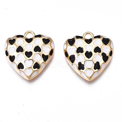 Brass Enamel Pendants KK-N232-215-1